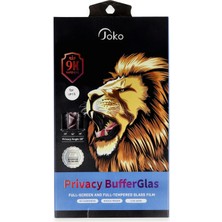 Butik Mey Ithalat®  iPhone 14 Buffer Hayalet Cam Ekran Koruyucu - Siyah