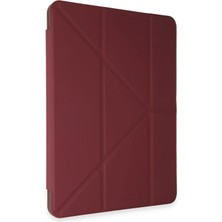 Aylina Mey Ithalat®  Huawei Honor Pad 9 Kılıf Kalemlikli Mars Tablet Kılıfı - Mürdüm