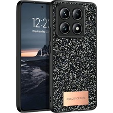 Aylina Mey Ithalat®  Xiaomi Mi 14T Pro Bright Simli Kapak - Siyah