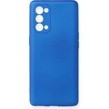Aylina Mey Ithalat®   Reno 5 Pro Kılıf First Silikon - Mavi