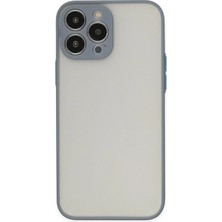 Aylina Mey Ithalat®  iPhone 13 Pro Kılıf Montreal Silikon Kapak - Gri