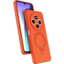 Butik Mey Ithalat®  Xiaomi Redmi 14C Regal Magsafe Standlı Kapak - Turuncu