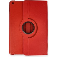Aylina Mey Ithalat®  iPad Pro 13 (2024) Kılıf 360 Tablet Deri Kılıf - Kırmızı