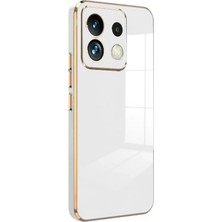 Aylina Mey Ithalat®  Xiaomi Poco M6 Pro 4g Kılıf Volet Silikon - Beyaz