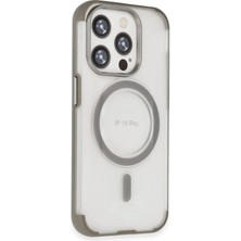 Butik Mey Ithalat®  iPhone 15 Pro Hilton Magsafe Kapak - Titan Gri