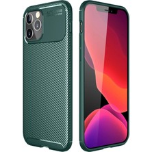 Aylina Mey Ithalat®  iPhone 11 Pro Kılıf Auto Focus Karbon Kapak - Yeşil
