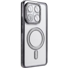 Butik Mey Ithalat®  Xiaomi Mi 15T Pro Joke Simli Magneticsafe Kılıf - Siyah