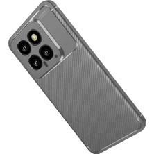 Butik Mey Ithalat®  Xiaomi Mi 14T Kılıf Auto Focus Karbon Kapak - Gri