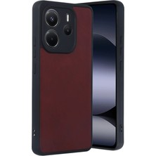 Butik Mey Ithalat®  Xiaomi Redmi Note 14 4g Kılıf Aras Deri Kapak - Bordo