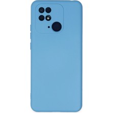 Butik Mey Ithalat®  Xiaomi Redmi 10C Kılıf Nano Içi Kadife Silikon - Mavi
