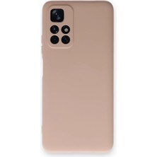Aylina Mey Ithalat®  Xiaomi Redmi Note 11T Kılıf Nano Içi Kadife Silikon - Pudra