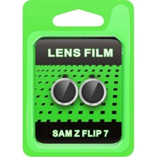 Aylina Mey Ithalat®  Samsung Galaxy Z Flip 7 Raze Metal Kamera Lens - Gümüş