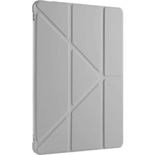 Aylina Mey Ithalat®  Huawei Honor Pad V9 Kılıf Kalemlikli Mars Tablet Kılıfı - Gri