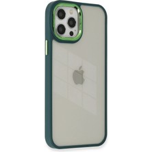 Aylina Mey Ithalat®  iPhone 12 Pro Max Kılıf Dora Kapak - Haki Yeşil