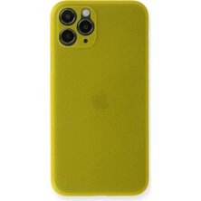 Aylina Mey Ithalat®  iPhone 11 Pro Kılıf Pp Ultra Ince Kapak - Sarı