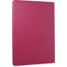 Aylina Mey Ithalat®  Samsung Galaxy X610 Tab S9 Fe Plus 12.4 Kılıf 360 Tablet Deri Kılıf - Pembe