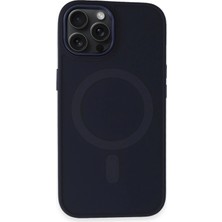 Aylina Mey Ithalat®  iPhone 15 Pro Max Kılıf Oslo Magsafe Kapak - Lacivert