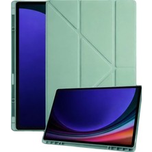 Aylina Mey Ithalat®  Samsung Galaxy Tab A11 Plus Kalemlikli Mars Tablet Kılıfı - Açık Yeşil