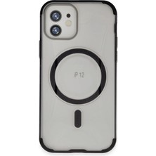 Aylina Mey Ithalat®  iPhone 12 Hilton Magsafe Kapak - Siyah