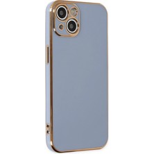 Aylina Mey Ithalat®  iPhone 14 Kılıf Volet Silikon - Mavi