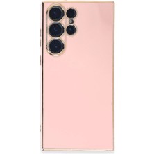 Aylina Mey Ithalat®  Samsung Galaxy S23 Ultra Kılıf Volet Silikon - Pembe