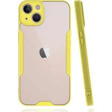 Aylina Mey Ithalat®  iPhone 14 Plus Kılıf Platin Silikon - Sarı