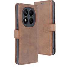 Aylina Mey Ithalat®  Xiaomi Redmi Note 14 Pro 5g Kılıf Trend S Plus Kapaklı Kılıf - Taba