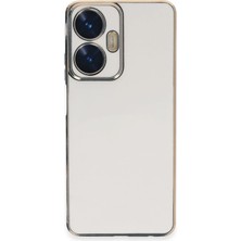 Aylina Mey Ithalat®  Realme C55 Kılıf Volet Silikon - Beyaz