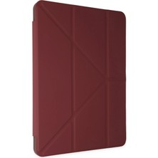 Aylina Mey Ithalat®  Xiaomi Redmi Pad Se Kılıf Kalemlikli Mars Tablet Kılıfı - Mürdüm