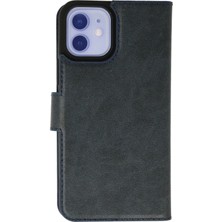 Aylina Mey Ithalat®  iPhone 12 Kılıf Trend S Plus Kapaklı Kılıf - Lacivert