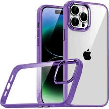 Aylina Mey Ithalat®  Apple iPhone 15 Pro Max  Lensli Silikon - Mor