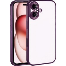 Aylina Mey Ithalat®  Apple iPhone 17  Lensli Silikon - Açık Mor