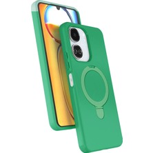 Aylina Mey Ithalat®  Xiaomi Redmi 13C Regal Magsafe Standlı Kapak - Yeşil