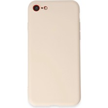 Aylina Mey Ithalat®  iPhone 7 Kılıf First Silikon - Krem