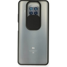 Aylina Mey Ithalat®  Xiaomi Mi 10T Lite Kılıf Palm Buzlu Kamera Sürgülü Silikon - Siyah