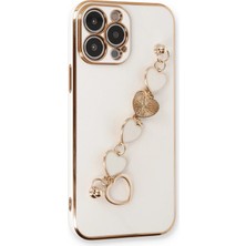 Aylina Mey Ithalat®  iPhone 13 Pro Kılıf Esila Silikon - Beyaz