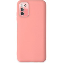 Aylina Mey Ithalat®  Samsung Galaxy A03S Kılıf Lansman Glass Kapak - Pembe