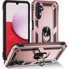 Aylina Mey Ithalat®  Samsung Galaxy A04S Kılıf Sofya Yüzüklü Silikon Kapak - Rose