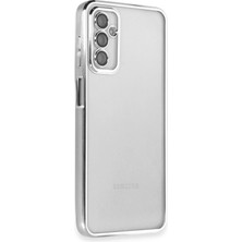 Aylina Mey Ithalat®  Samsung Galaxy M23 Kılıf  Lensli Silikon - Gümüş