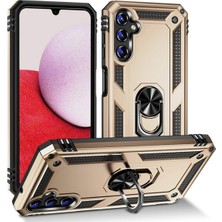 Aylina Mey Ithalat®  Samsung Galaxy A04S Kılıf Sofya Yüzüklü Silikon Kapak - Gold
