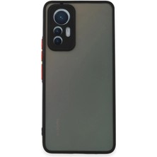 Aylina Mey Ithalat®  Xiaomi Mi 12 Lite Kılıf Montreal Silikon Kapak - Siyah