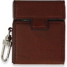 Aylina Mey Ithalat®  Airpods 2 (2.nesil) Deri Kılıf - Bordo