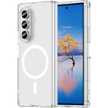Aylina Mey Ithalat®  Samsung Galaxy Z Fold 7 Kılıf Magneticsafe Şeffaf Silikon - Şeffaf