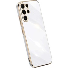 Aylina Mey Ithalat®  Samsung Galaxy S24 Ultra Kılıf Volet Silikon - Beyaz