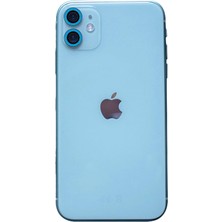 Aylina Mey Ithalat®  iPhone 11 Neon Fosforlu Kamera Lens - Mavi