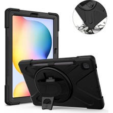 Aylina Mey Ithalat®  Samsung Galaxy P610 Tab S6 Lite 10.4 Kılıf Amazing Tablet Kapak - Siyah