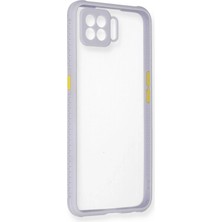 Aylina Mey Ithalat®   A73 Kılıf Miami Şeffaf Silikon - Lila