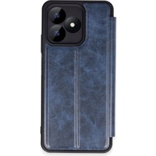 Mey İthalat Mey Ithalat®  Realme Note 50 4g Kılıf Flip Cover - Lacivert