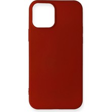 Mey İthalat Mey Ithalat®  iPhone 12 Mini Kılıf First Silikon - Bordo