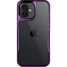 Mey İthalat Mey Ithalat®  iPhone 16 Plus Kılıf Boyi Silikon Kapak - Derin Mor